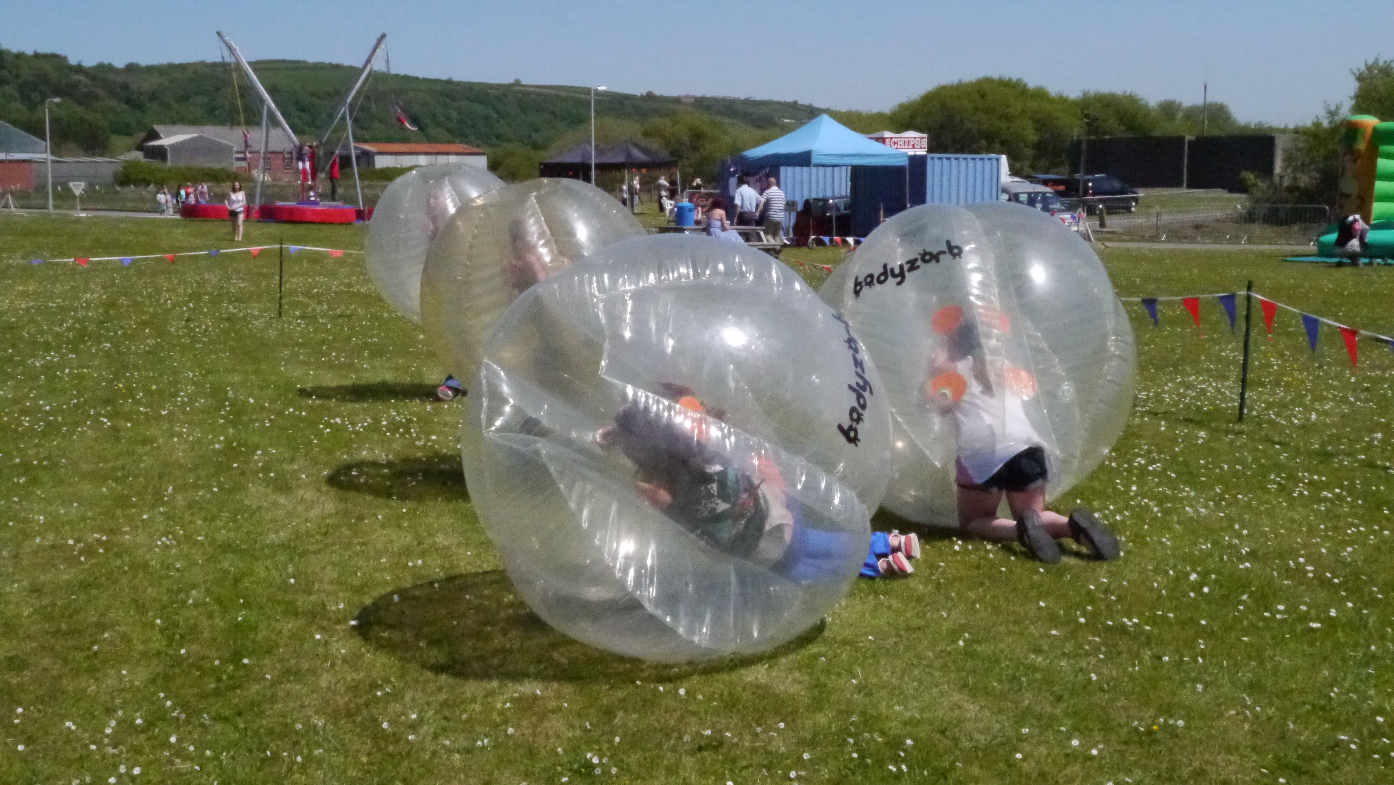 bubble football tackle